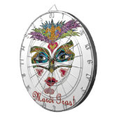 マルディカラフルグラグリッターフェザーマスク ダーツボード (正面右)