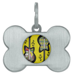 マルディカラフルグラスギタース ペットネームタグ