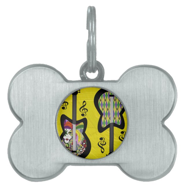 マルディカラフルグラスギタース ペットネームタグ (正面)