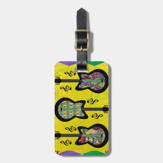 マルディカラフルグラスギタース ラゲッジタグ (正面縦)