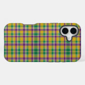 マルディカラフルグラスギンガパターン（の模様が）あるム iPhoneケース (裏面横)