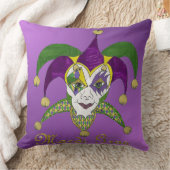 マルディカラフルグラスジェスタースマスクパープル クッション (ブランケット)