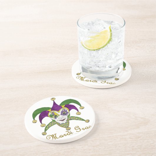 マルディカラフルグラスジェスタースマスク コースター (側面)