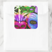 マルディカラフルグラスマスクステッカー スクエアシール (バッグ)