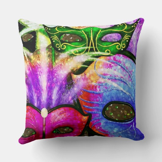 マルディカラフルグラスマスク装飾用クッション クッション (裏面)