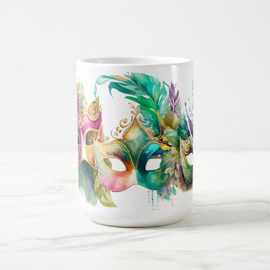 マルディカラフルグラスマスク コーヒーマグカップ (中央)