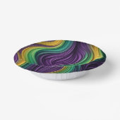 マルディカラフルグラス波パターン（の模様が）ある ペーパーボウル (傾斜あり)
