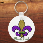 マルディカラフルグラス（紋章の）フラ・ダ・リ キーホルダー (正面)