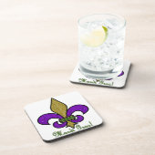 マルディカラフルグラス（紋章の）フラ・ダ・リ コースター (右側)