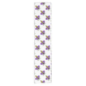 マルディカラフルグラス(紋章の)フラ・ダ・リ ショートテーブルランナー (正面)