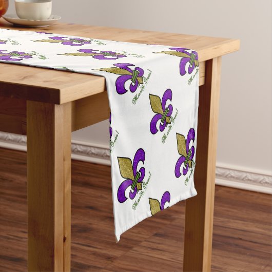 マルディカラフルグラス(紋章の)フラ・ダ・リ ショートテーブルランナー (インサイチュ)