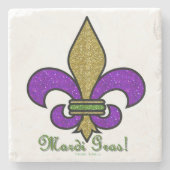 マルディカラフルグラス(紋章の)フラ・ダ・リ ストーンコースター (正面)