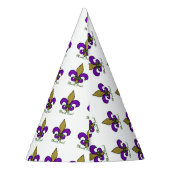 マルディカラフルグラス（紋章の）フラ・ダ・リ パーティーハット (裏面)