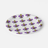 マルディカラフルグラス(紋章の)フラ・ダ・リ ペーパープレート (アングル)