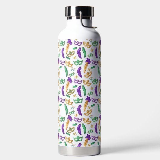 マルディカラフルグラパターン（の模様が）あるス ウォーターボトル (左面)
