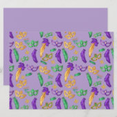 マルディカラフルグラパターン（の模様が）あるス シーズンカード (正面/裏面)