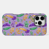 マルディカラフルグラパターン（の模様が）あるス iPhoneケース (裏面横)