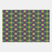 マルディクールグラスタイルストライプ模様 ラッピングペーパーシート (正面3)