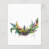 マルディグラお祝いウォーターカラークラウン (裏面)