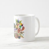 マルディグラのコーヒーマグカップ コーヒーマグカップ (正面右)
