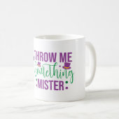 マルディグラのコーヒーマグ "Throw Me Something Mister" コーヒーマグカップ (正面右)