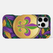 マルディグラのフルール・ド・リス iPhoneケース (裏面横)