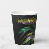 マルディグラのマスク 紙コップ (正面)