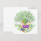 マルディグラの木 招待状 (正面/裏面)