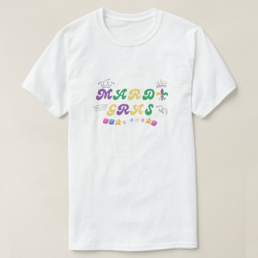マルディグラの祝祭の愛 Tシャツ (デザイン正面)