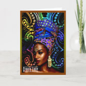 「マルディグラの精神を受け入れる」 カード (正面)