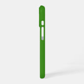 マルディグラの緑 金 紫 フルールドリス iPhone 16ケース (左側面)
