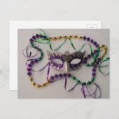 マルディグラの色の爆発 ポストカード (正面/裏面)