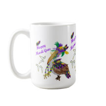 マルディグラの陶器パーティー コーヒーマグ