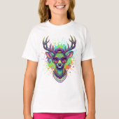 マルディグラの鹿PNG Tシャツ (正面)