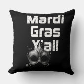 マルディグラやろう Throw Pillow クッション (正面)