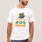 マルディグラを祝おうTシャツ Tシャツ (正面)