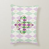 マルディグラアーガイルスアクセント枕 アクセントクッション (裏面(縦))