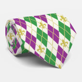 マルディグラアーガイルスメンズネックタイ ネクタイ (ロール)