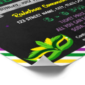 マルディグライベントテンプレート ポスター (角)