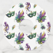 マルディグラインスパイアスワインガラスラベル ワイングラスタグ (正面)