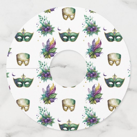 マルディグラインスパイアスワインガラスラベル ワイングラスタグ (裏面)