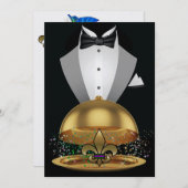 マルディグラエレガントス招待状- SRF 招待状 (正面/裏面)