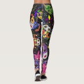 マルディグラカラフルスフェザーマスク レギンス (裏面)