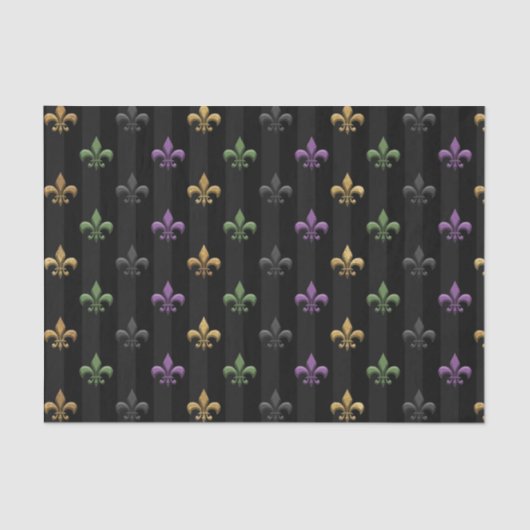 マルディグラカラフルス（紋章の）フラ・ダ・リダークバーティカル 薄葉紙 (正面)