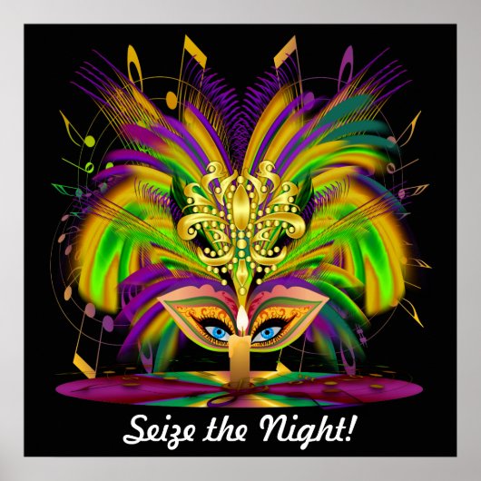 マルディグラカーニバルイベントお願いビューノート ポスター (正面)