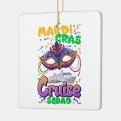 マルディグラカーニバルクルーズバケーショントラベル セラミックオーナメント (左)