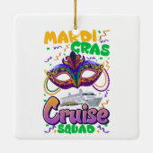 マルディグラカーニバルクルーズバケーショントラベル セラミックオーナメント (裏面)