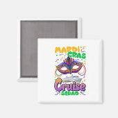 マルディグラカーニバルクルーズバケーショントラベル マグネット (正面/裏面)