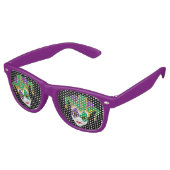 マルディグラカーニバルジェスターマスク レトロサングラス (アングル)