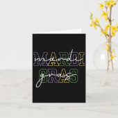 マルディグラカーニバルニューオーリンズfor Women カード (黄色い花)